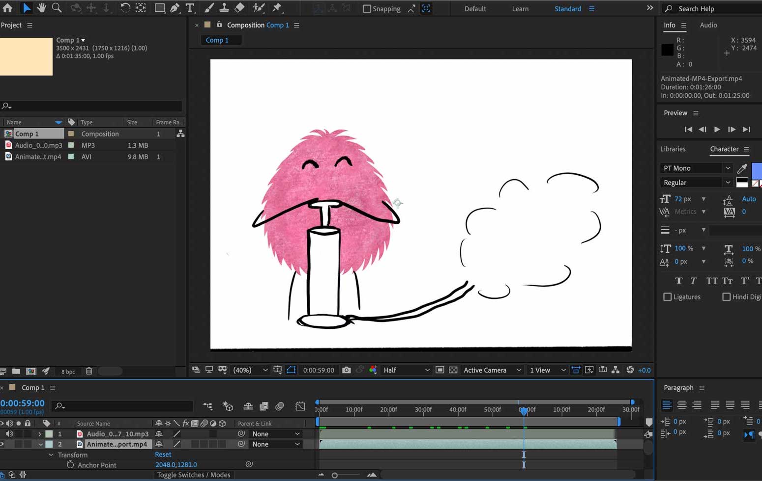 making the animatic