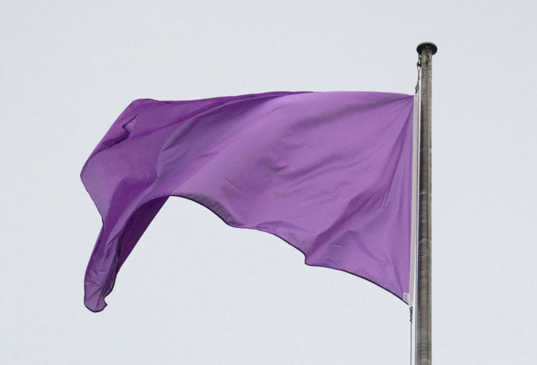 Purple disabled community flag